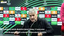 Beşiktaş Teknik Direktörü Şenol Güneş: 'Biraz panikledik, zorladılar'