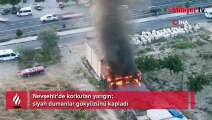 Nevşehir'de depoda yangın
