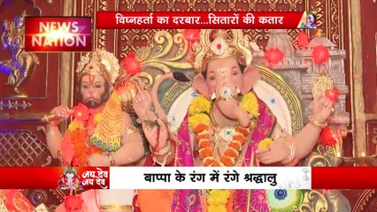 गणेश चतुर्थी का आज चौथा दिन, पंडाल का दिखा अलग - अलग रंग