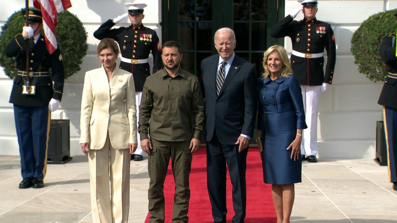 Selenskyj im Weißen Haus: Biden würdigt 'Mut' der Ukrainer