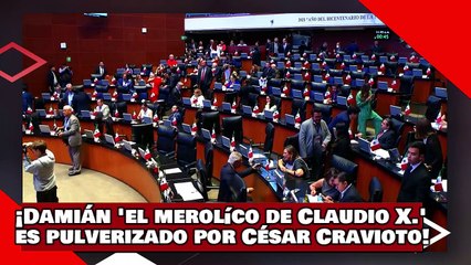 ¡VEAN! ¡Damián Zepeda el merolíco de Claudio X. González es pulverizado por César Cravioto!