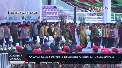 Jokowi Bahas Kriteria Pemimpin di Apel Muhammadiyah