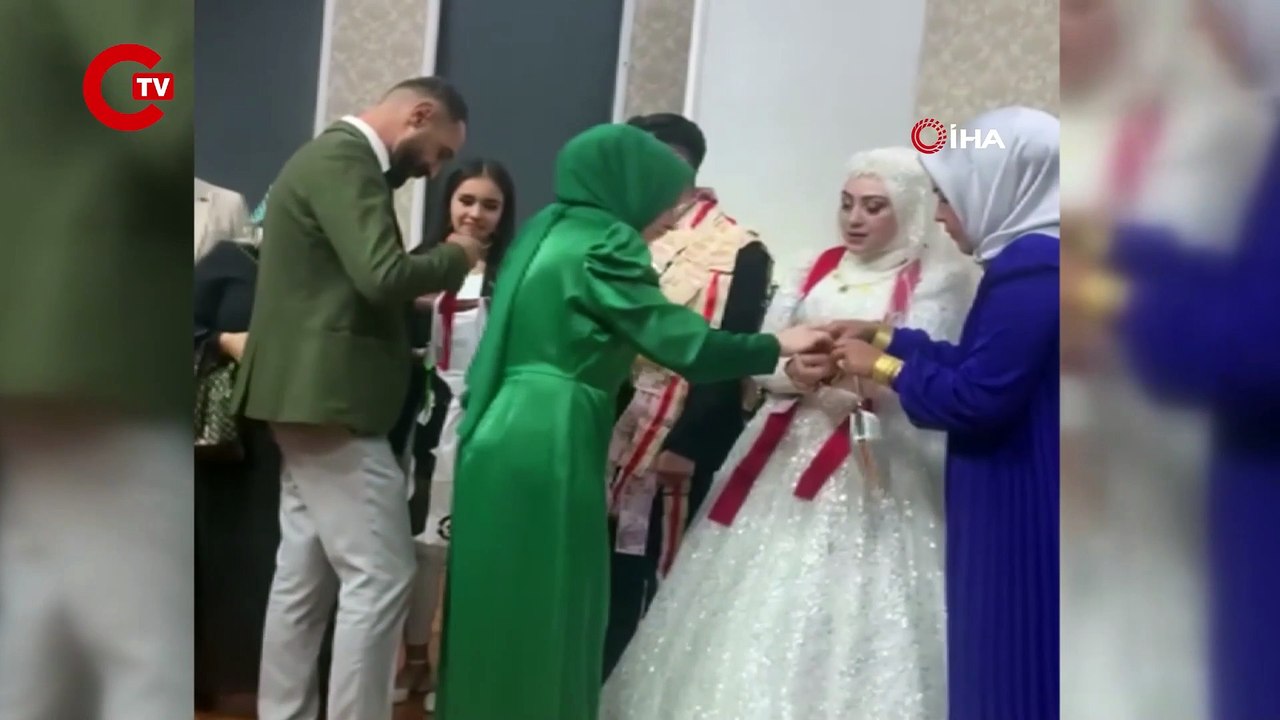 Bu da oldu Düğünde geline altın yerine 5 litrelik ayçiçek yağı takıldı