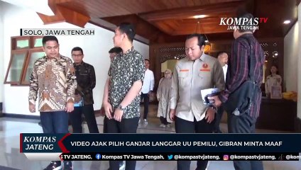 Video Ajak Pilih Ganjar Langgar UU Pemilu , Gibran Minta Maaf