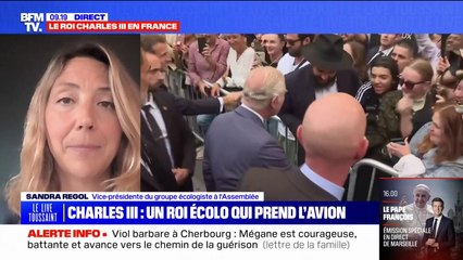 Le discours du roi Charles III sur l'écologie est "salvateur" pour le gouvernement anglais, affirme Sandra Regol (EELV)
