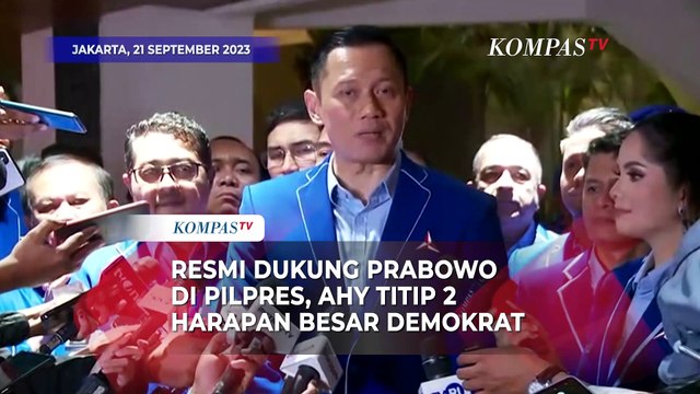 Dukung Prabowo di Pilpres 2024, AHY Titipkan 2 Harapan Besar Partai Demokrat