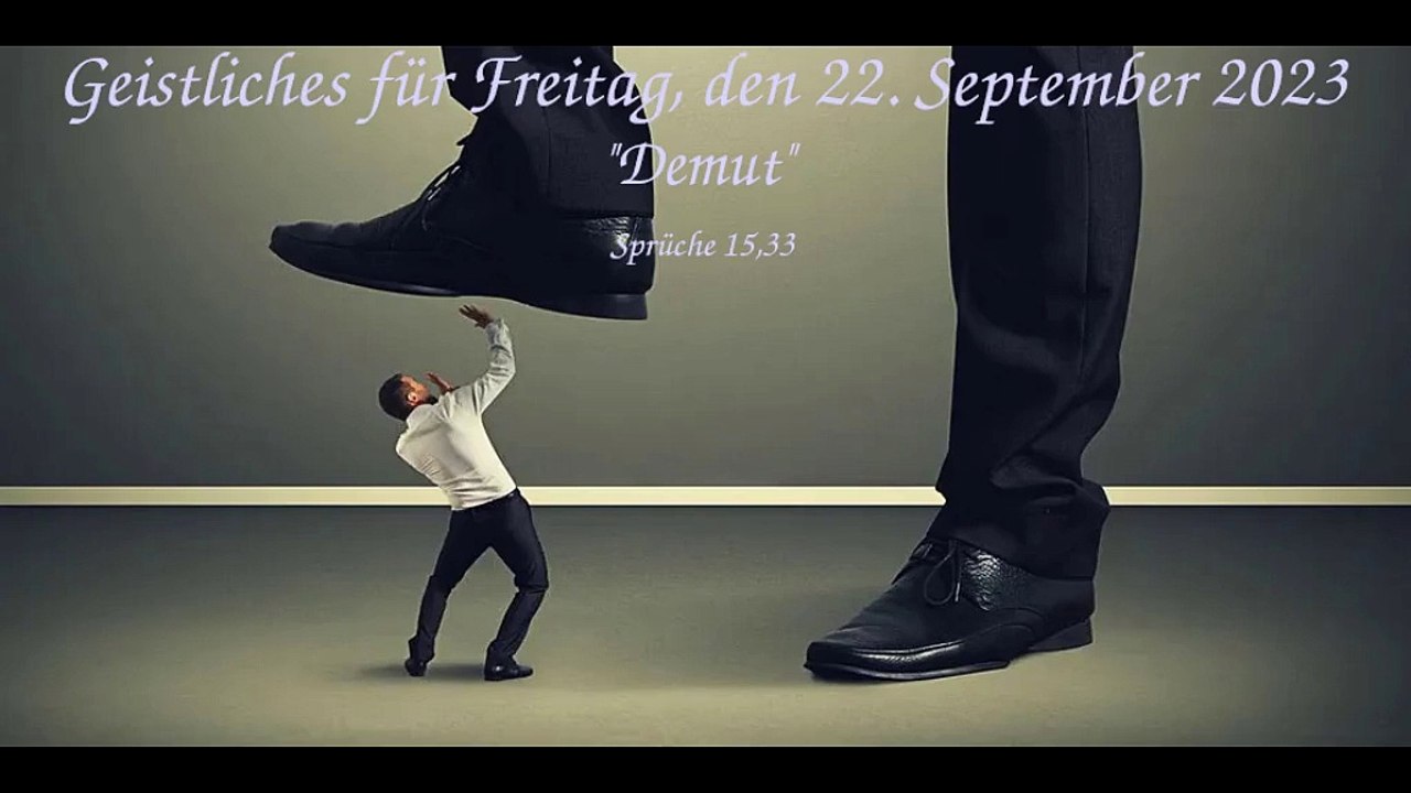 Geistliches für Freitag, den 22. September 2023