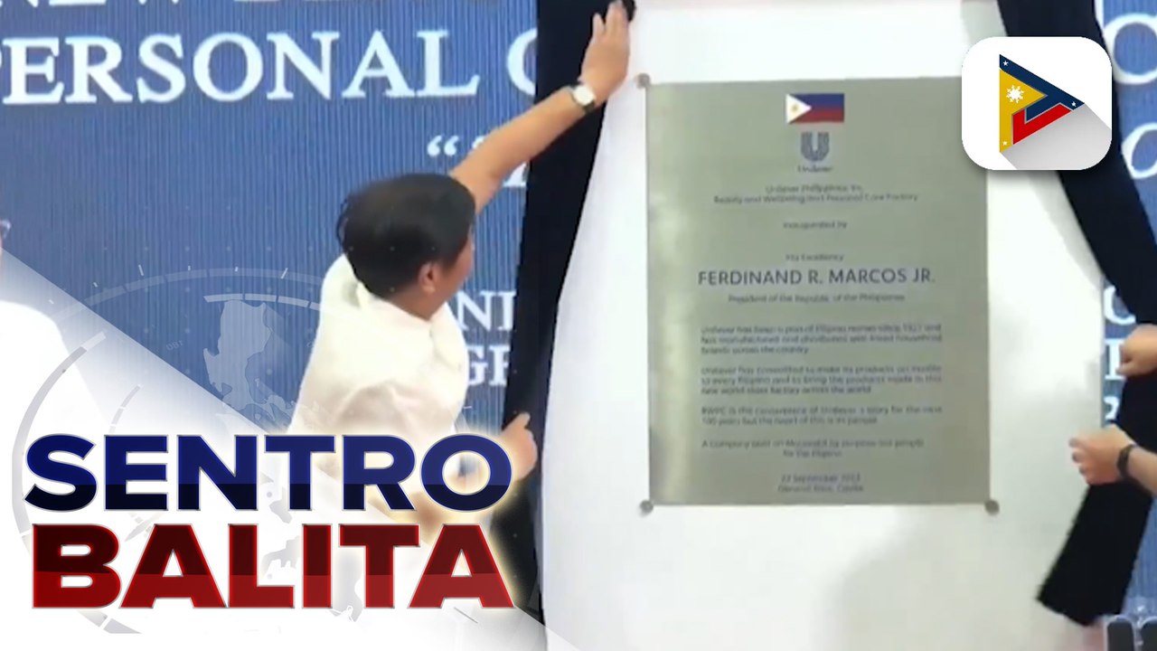 Bagong pabrika ng Unilever sa Gen. Trias, Cavite na kabilang sa mga bunga ng nakuhang investment pledges ni PBBM sa Belgium, pinasinayaan na