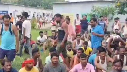 बक्सर: दूसरे दिन भी थर्मल पावर का निर्माण कार्य ठप, मजदूरों ने कहा- मांगे पूरी होगी तभी काम पर जाएंगे