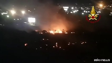 Incendi di sterpaglie nel palermitano, oltre quaranta interventi