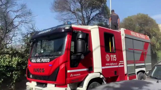 Palermo, il vento riaccende le fiamme a Brancaccio: abitazioni minacciate