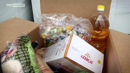 Azerbaycan’ın Karabağ’daki Ermenilere gönderdiği insani yardım yola çıktı