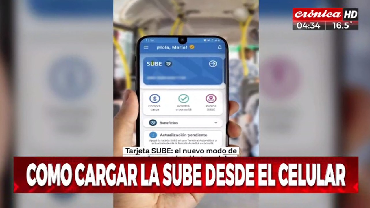 Paso a paso: cómo cargar la tarjeta SUBE desde...