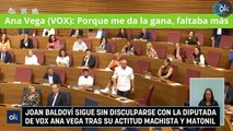 Joan Baldoví sigue sin disculparse con la diputada de Vox Ana Vega tras su actitud machista y matonil