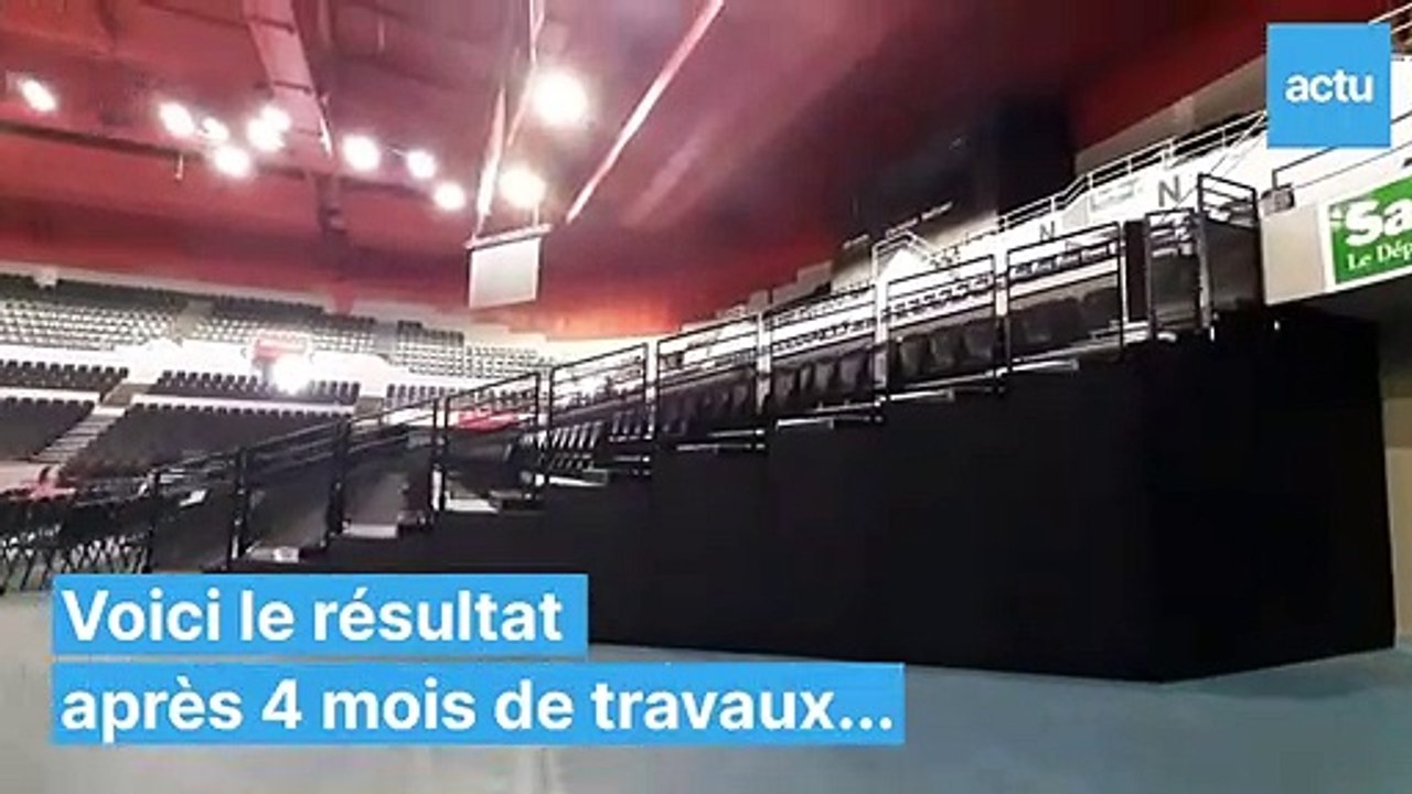Le Mans : découvrez les nouvelles tribunes de la salle Antarès