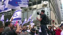 تصاویری از اعتراض اسرائیلی‌های مقیم آمریکا علیه بنیامین نتانیاهو