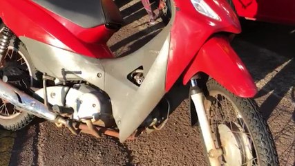 Óleo na pista provoca acidente na rua General Osório