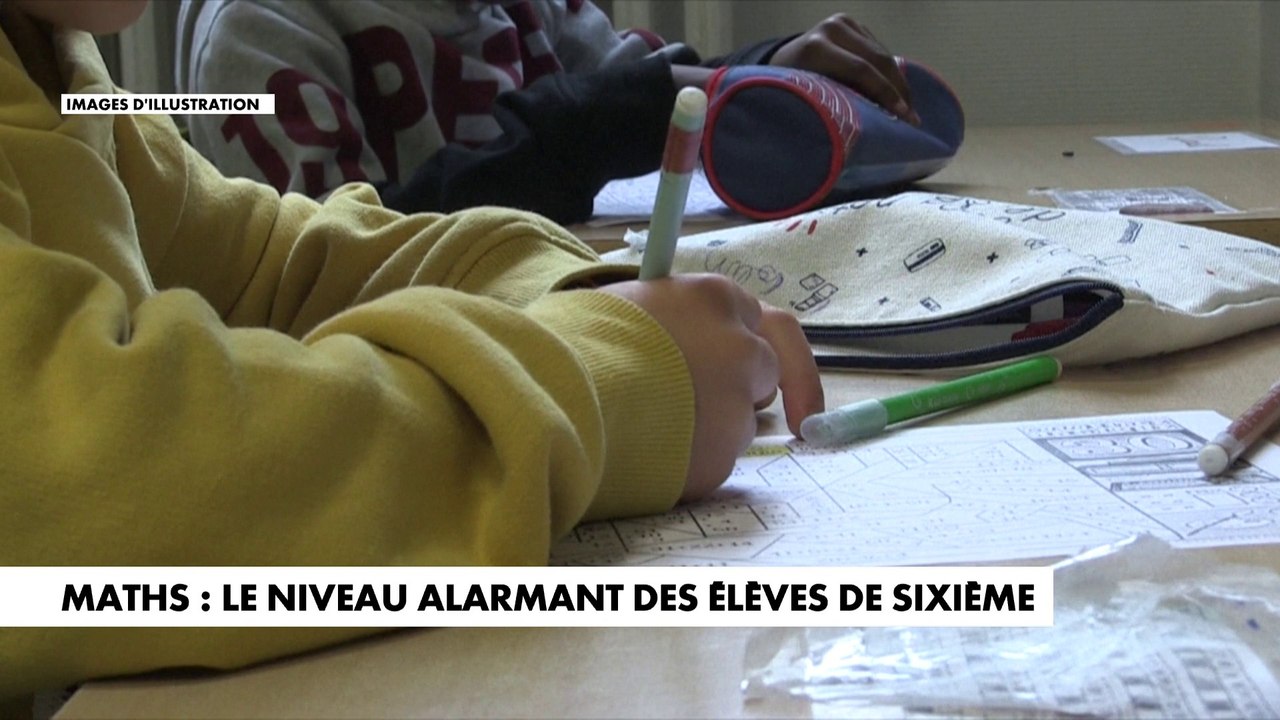 Maths : le niveau alarmant des élèves de sixième