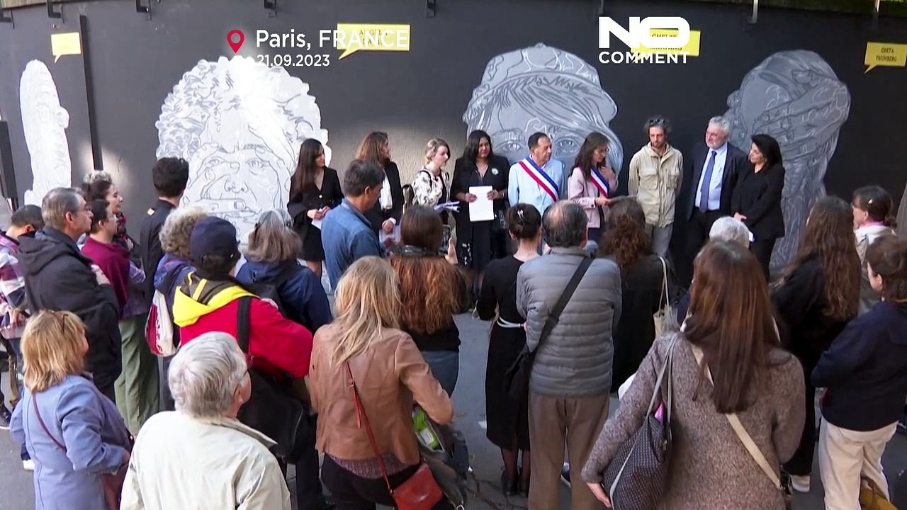 Malala, Greta, Nasrin - ein Fresko für kämpferische Frauen in Paris