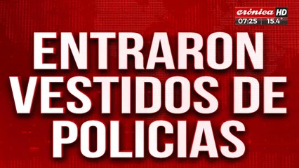 Se disfrazaron de policías y terminaron asaltando violentamente una joyería
