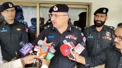 Inspector General Of Police Khyber Pakhtunkhwa Akhtar Hayat Khan Media Talk in Haripur
