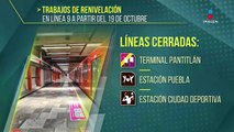 Metro CDMX: Anuncian trabajos de renivelación en la Línea 9