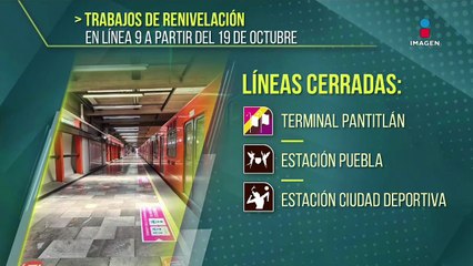 Metro CDMX: Anuncian trabajos de renivelación en la Línea 9