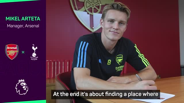 Arteta thrilled with Odegaard contract extension