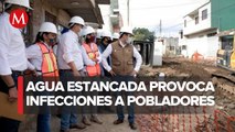 Aun no termina la obra del colector pluvial en Jalapa, Veracruz
