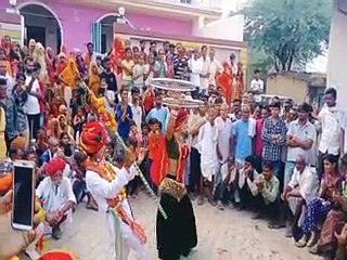 तेजाजी की बिंदौरी में हैरतअंगेज कलाओं का किया प्रदर्शन-video