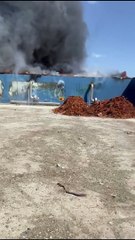 Il video del nuovo incendio alla discarica di Bellolampo