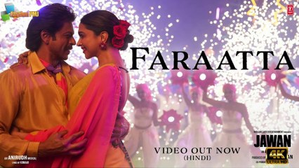 JAWAN: Faraatta | Shah Rukh Khan | Deepika | Atlee | Anirudh |Arijit S, Jonita G, Badshah| Kumaar | 4k uhd video 2023