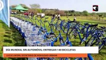 Día mundial sin automóvil entregan 140 bicicletas