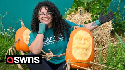 Green-fingered gardening fans show their giant fruit at Malvern Autumn Show