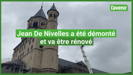 Télécharger la video: Jean De Nivelles, le célèbre jacquemart de la Collégiale de Nivelles a été démonté et va être rénové