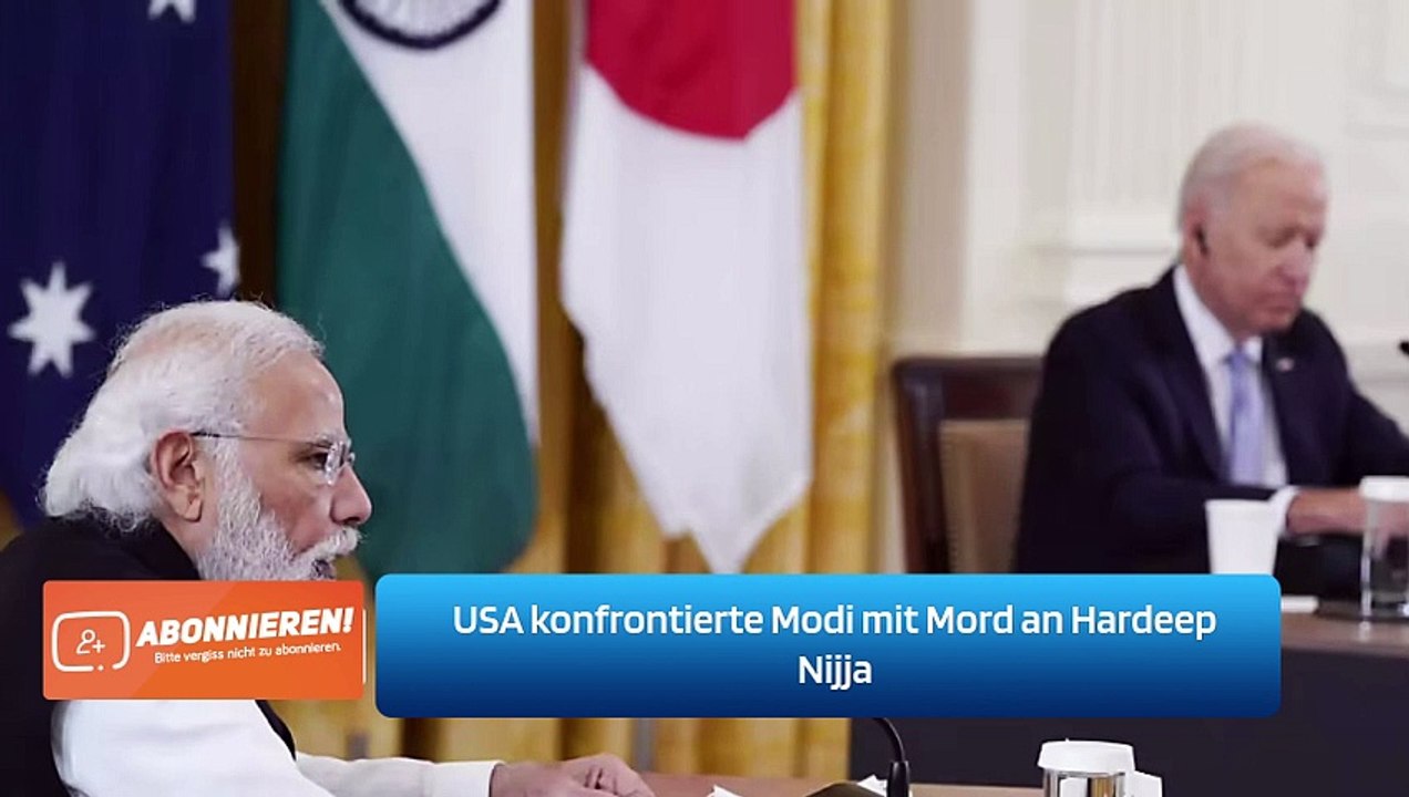 USA konfrontierte Modi mit Mord an Hardeep Nijja