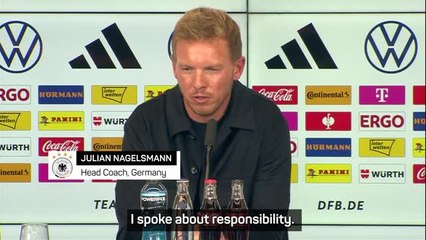 Nagelsmann 'not jittery' after becoming German boss