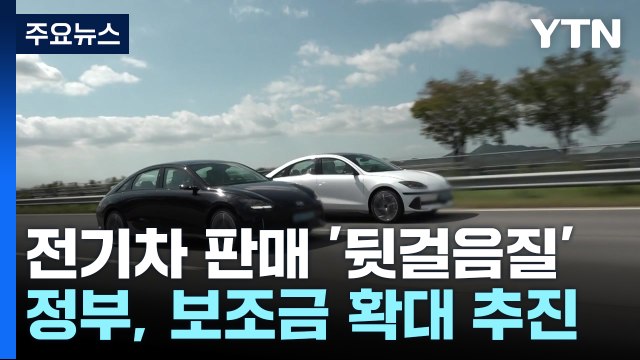 국내 전기차 판매 '뒷걸음질'...정부 보조금 확대 / YTN