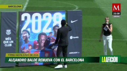 Alejandro Balde renueva con el Barcelona hasta el 2028