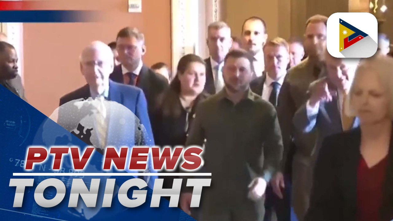 Ukraine Pres. Zelensky pushes for war aid, peace plan