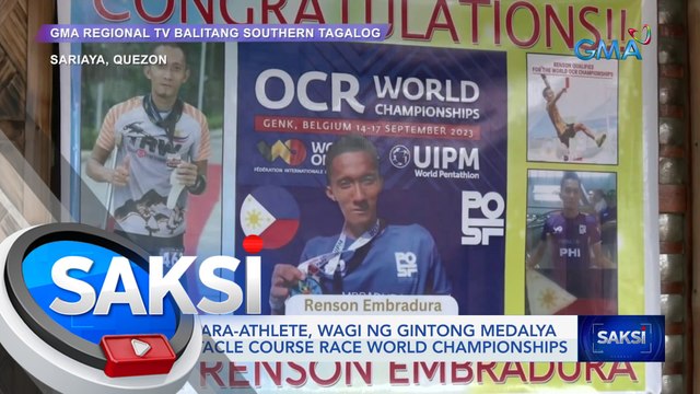 Pinoy para-athlete, wagi ng gintong medalya sa Obstacle Course Race World Championships | Saksi