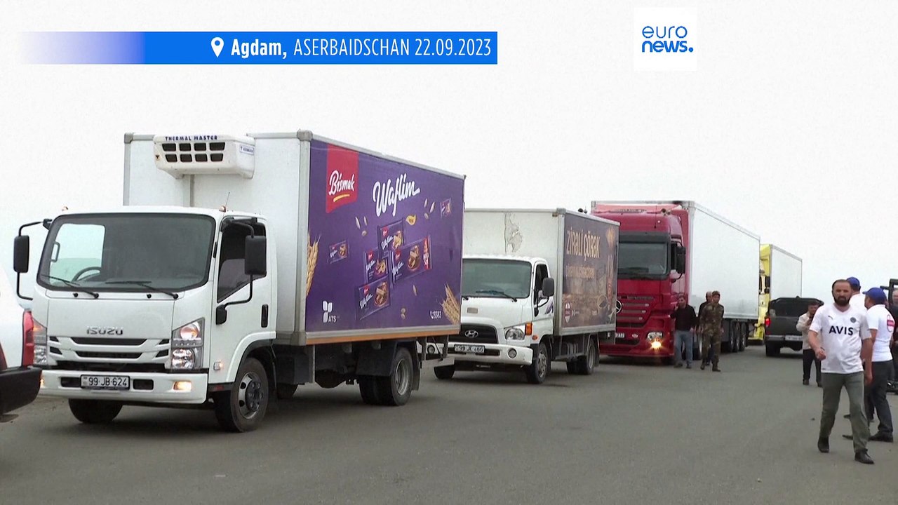 Hilfsgüter erreichen umstrittene Region Bergkarabach