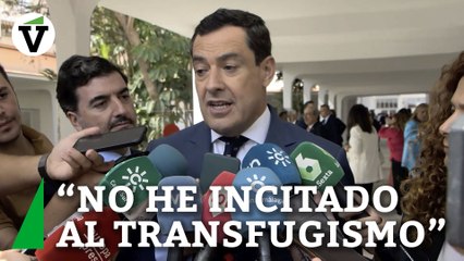 Moreno niega haber llamado al "transfuguismo" y critica los "nervios" del PSOE