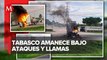 En Tabasco, queman tráileres en el municipio de Cárdenas