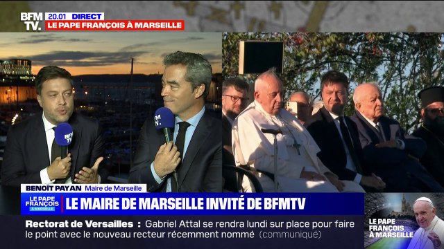 Visite du pape François: Il a dit des mots très forts avec une humilité et une simplicité absolument incroyables , pour Benoît Payan (maire de Marseille)