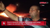Sivas'ta otluk alanda yangın! Ekipler müdahale ediyor