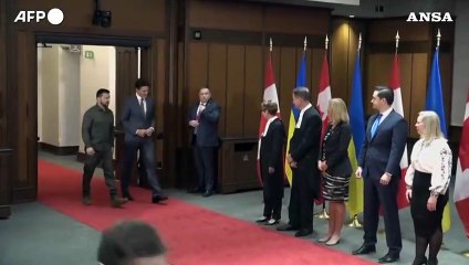 Zelensky in Canada, prima volta da inizio conflitto