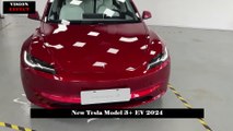 17 Speakers, 713 Km Range, Maximum Speed 200 km/h, New Tesla Model 3  EV 2024
