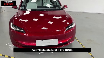 17 Speakers, 713 Km Range, Maximum Speed 200 km/h, New Tesla Model 3+ EV 2024