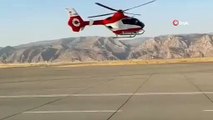 Şırnak'ta ambulans helikopter 40 günlük Menesa bebek için havalandı